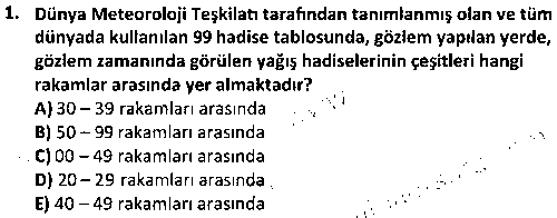 SHI2002 Meteoroloji çıkmış sınav sorusu 1