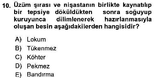 ASC205U Temel Mutfak Teknikleri çıkmış sınav sorusu 2