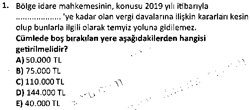 MVU2004 Vergi Hukuku çıkmış sınav sorusu 1