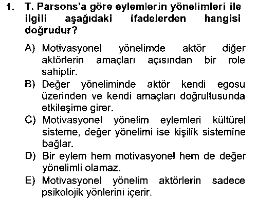 SOS202U Modern Sosyoloji Tarihi çıkmış sınav sorusu 1