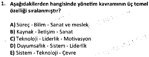 BY1004 Büro Yönetimi çıkmış sınav sorusu 1