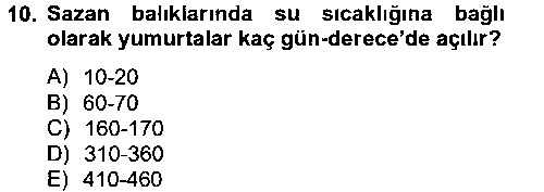 TRM214U Balık Yetiştiriciliği çıkmış sınav sorusu 1