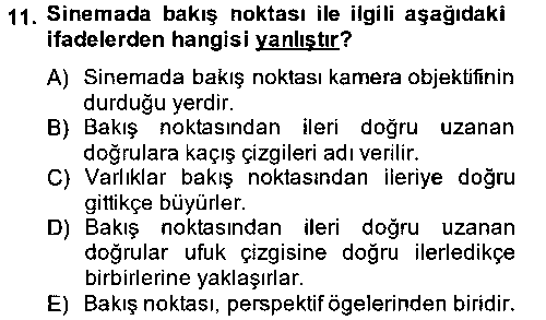 FOT202U Videonun Kullanım Alanları çıkmış sınav sorusu 2