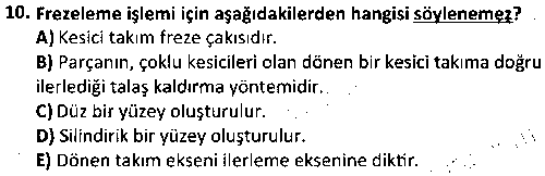 İSGLT4011 Elektrik ve Metal İşlerinde İSG çıkmış sınav sorusu 2