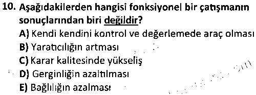 BYYA2010 Yönetici Asistanlığı çıkmış sınav sorusu 2