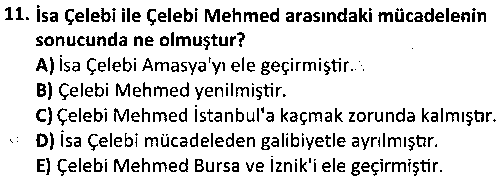 TAR2003 Osmanlı Tarihi 1 çıkmış sınav sorusu 3