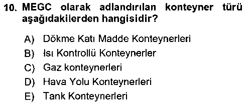 ISG205U Tehlikeli Madde Taşımacılığı ve Güvenliği çıkmış sınav sorusu 2