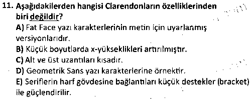 GRF2007 Tipografi çıkmış sınav sorusu 3