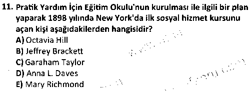 SOH1006 Sosyal Hizmet Tarihi çıkmış sınav sorusu 3