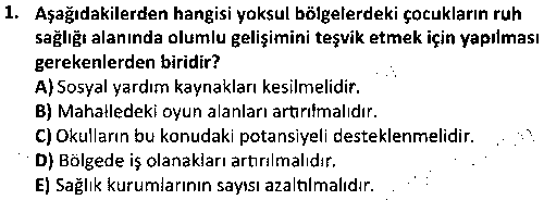 SOH3013 Yoksulluk ve Sosyal Hizmet çıkmış sınav sorusu 1
