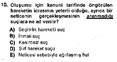 HUK215U Ceza Hukukuna Giriş çıkmış sınav sorusu 2