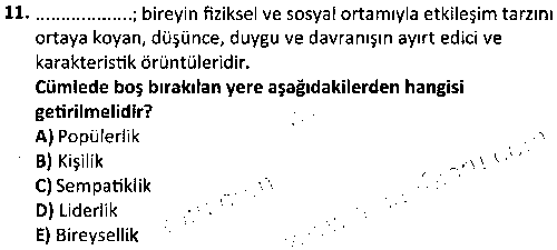 HIT1008 Kişilerarası İletişim çıkmış sınav sorusu 3