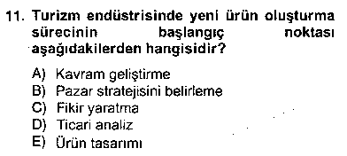 TSH102U Alternatif Turizm çıkmış sınav sorusu 2