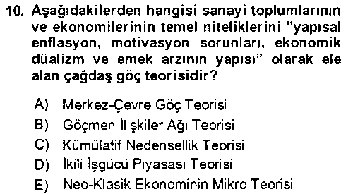 ADY209U Göç Ve Göçmen Sorunları çıkmış sınav sorusu 2