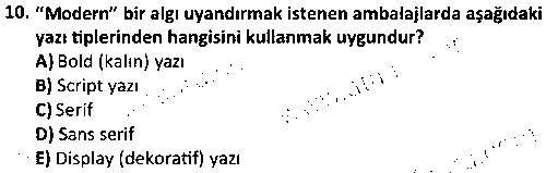 GRF3010 Ambalaj Tasarımı çıkmış sınav sorusu 2