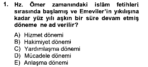 TAR110U İlk Müslüman Türk Devletleri çıkmış sınav sorusu 1