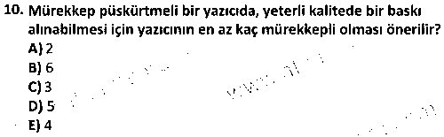 FOT2005 Sayısal Fotoğraf çıkmış sınav sorusu 2