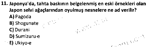 GRF3009 Özgün Baskı Teknikleri çıkmış sınav sorusu 3