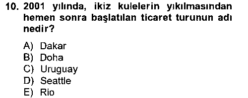 IKT308U Uluslararası İktisat Politikası çıkmış sınav sorusu 1