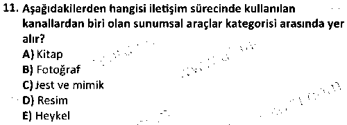 SOH2003 İletişim ve Halkla İlişkiler çıkmış sınav sorusu 3