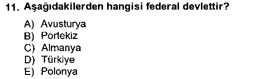 SIY201U Siyaset Bilimi çıkmış sınav sorusu 2