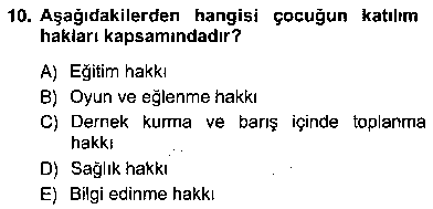 OKO102U Okul, Aile Ve Çevre İş Birliği çıkmış sınav sorusu 2