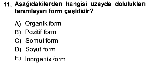 CBS109U Bilgisayar Destekli Temel Tasarım çıkmış sınav sorusu 3