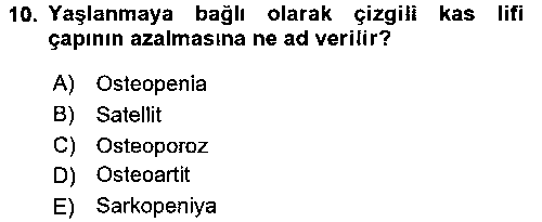 YAB205U Temel Gerontoloji çıkmış sınav sorusu 2