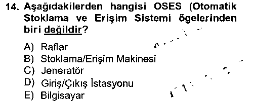 LOJ202U Lojistikte Teknoloji Kullanımı çıkmış sınav sorusu 2