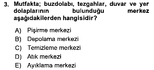 EVI209U Yiyecek Üretim Temelleri çıkmış sınav sorusu 3