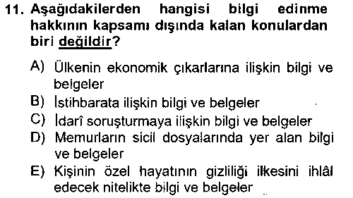 HUK122U Temel İdare Hukuku çıkmış sınav sorusu 2