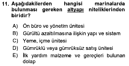 TRZ208U Deniz Turizmi İşletmeciliği çıkmış sınav sorusu 3