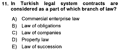 HUK128U Business Law çıkmış sınav sorusu 3