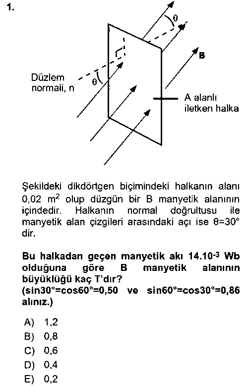 EID231U Elektrik Enerjisi Üretimi, İletimi Ve Dağıtımı çıkmış sınav sorusu 1