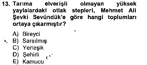 SOS312U Türk Sosyologları çıkmış sınav sorusu 1
