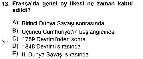 ULI305U Karşılaştırmalı Siyasal Sistemler çıkmış sınav sorusu 3