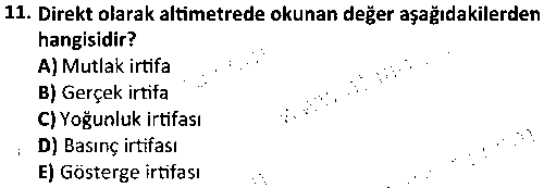SHI1006 Uçuş Teorisi ve Temel Uçak Bilgisi çıkmış sınav sorusu 3