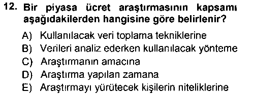 IKY207U Ücret ve Ödül Yönetimi çıkmış sınav sorusu 3