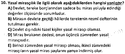ADL1012 Medeni Hukuk 2 çıkmış sınav sorusu 2