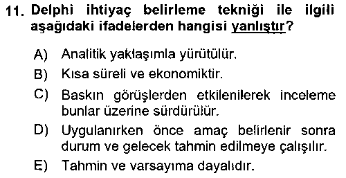 GIT405U Öğretim Tasarımı çıkmış sınav sorusu 3