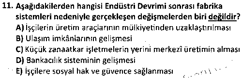 SOS4005 Endüstri Sosyolojisi çıkmış sınav sorusu 3