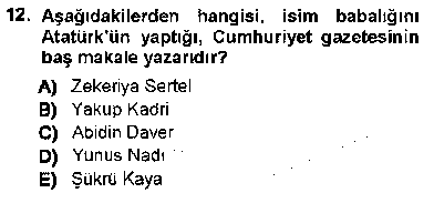 EDB407U Cumhuriyet Dönemi Türk Nesri çıkmış sınav sorusu 2