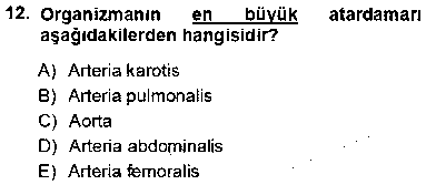 LBV107U Temel Veteriner Fizyoloji çıkmış sınav sorusu 2