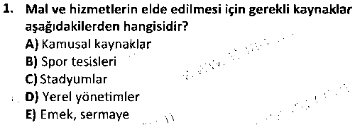 SPY1002 Spor Ekonomisi çıkmış sınav sorusu 1