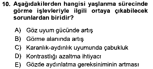 YAB204U Fiziksel Rehabilitasyon çıkmış sınav sorusu 2
