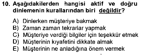 PMY102U Kişisel Satış Teknikleri çıkmış sınav sorusu 2