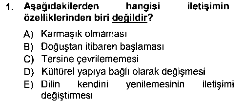 ILT211U İletişim Ortamları Tasarımı çıkmış sınav sorusu 1