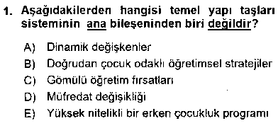 CGE102U Çocuk Gelişiminde Alan Çalışmaları çıkmış sınav sorusu 1