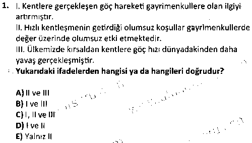 EY2002 Gayrimenkul Değerleme İlkeleri çıkmış sınav sorusu 1