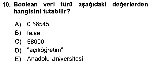 BIL204U Algoritmalar çıkmış sınav sorusu 2